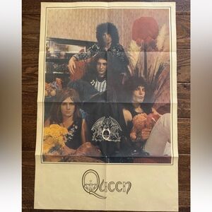 Queen debut album UK original 1973 promo poster 30” x 20” very rare.